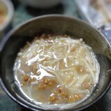 エノキと納豆のダイエット味噌汁